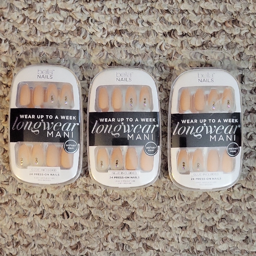 Longwear Mani Press-On Nails - Nude